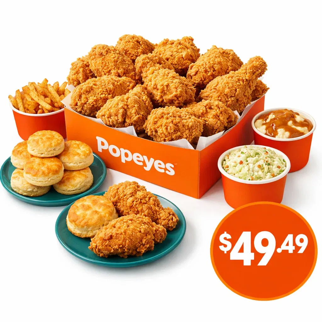 Popeyes Chicken Menu with Prices (Latest Deals, Combos & Family Meals) 10 16Pc Signature Chicken