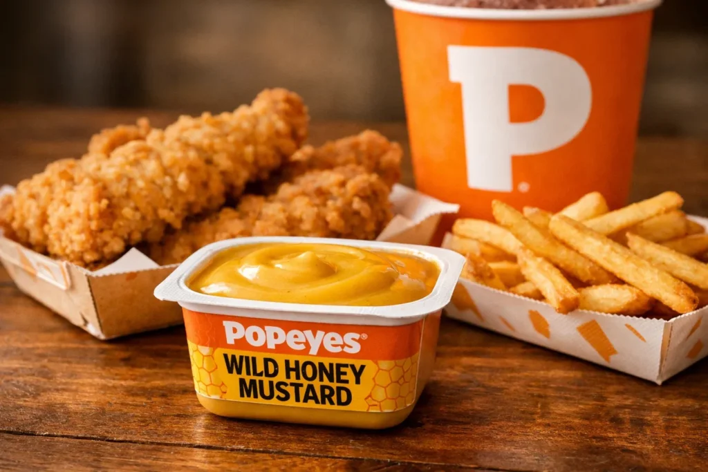 Popeyes Sauces: The Ultimate Guide to Flavor-Packed Dipping Options 7 Popeyes Wild Honey Mustard Sauce