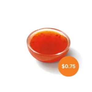 Sweet ‘N Spicy Wing Sauce$0.75 | 70 Cal