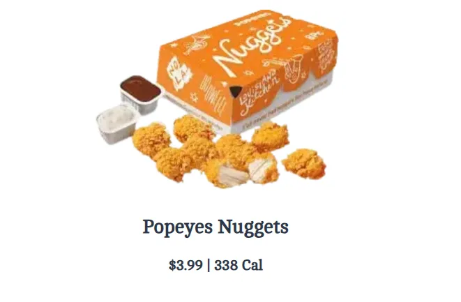 popeyes nuggets