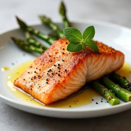 Pan-Seared Salmon with Asparagus