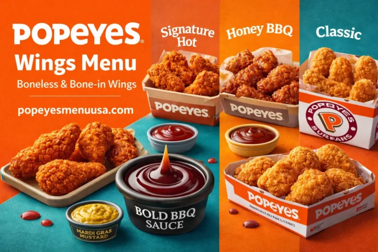Wings menu