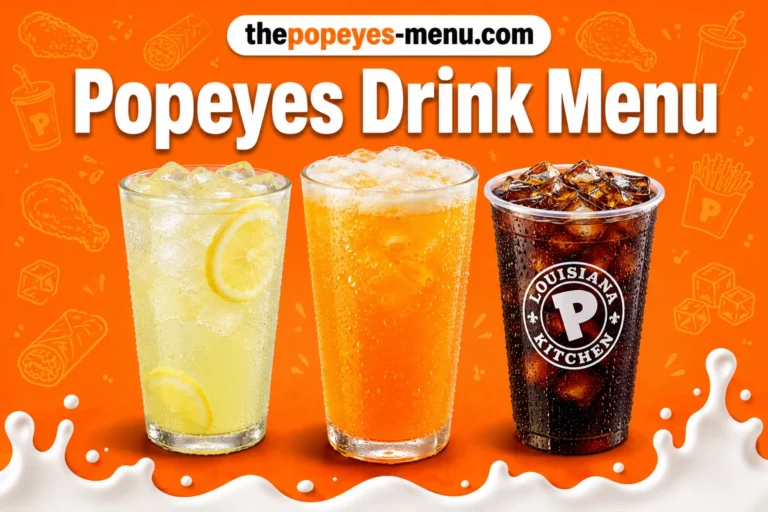 Popeyes Drinks Menu